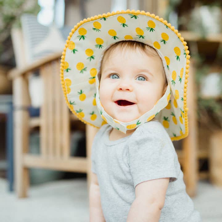 Huggalugs - Wholesale Sun Hat - Kids - Pineapple Sunhat UPF 25+ Baby & Toddler SALE3