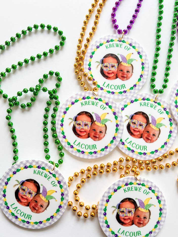 Cuentas personalizadas de Mardi Gras para venta al por mayor de Simply Adoorable Designs