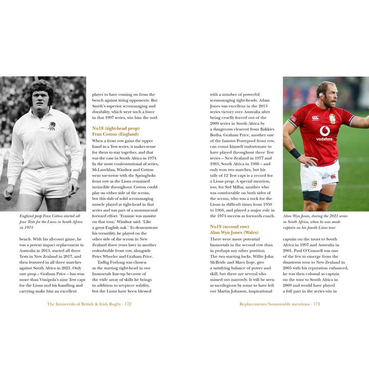 Gelding Street Press - Wholesale Sports & Recreation - Immortals of British & Irish Rugby5