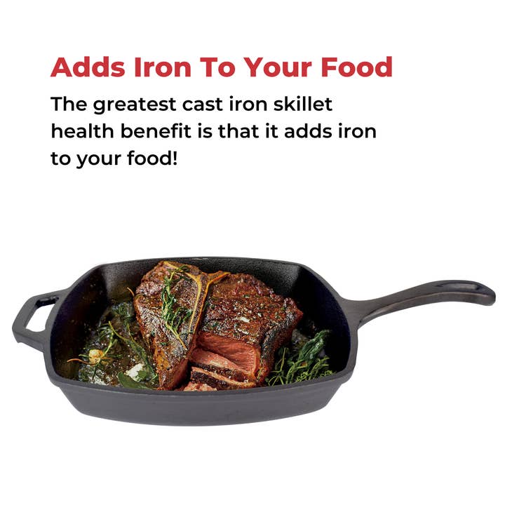 Style Asia - Wholesale Cast Iron Skillet - Jim Beam 10.5" Pre Seasoned Cast Iron Square Pan5