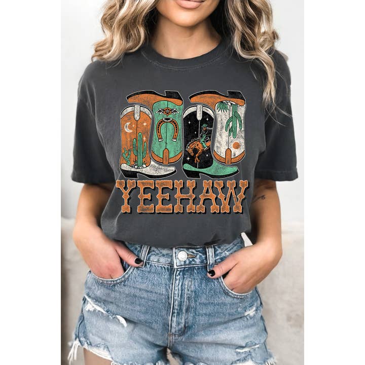 Amused by Blue - Venta al por mayor Camiseta estampada - Mujer - Camiseta de manga corta YeeHaw5