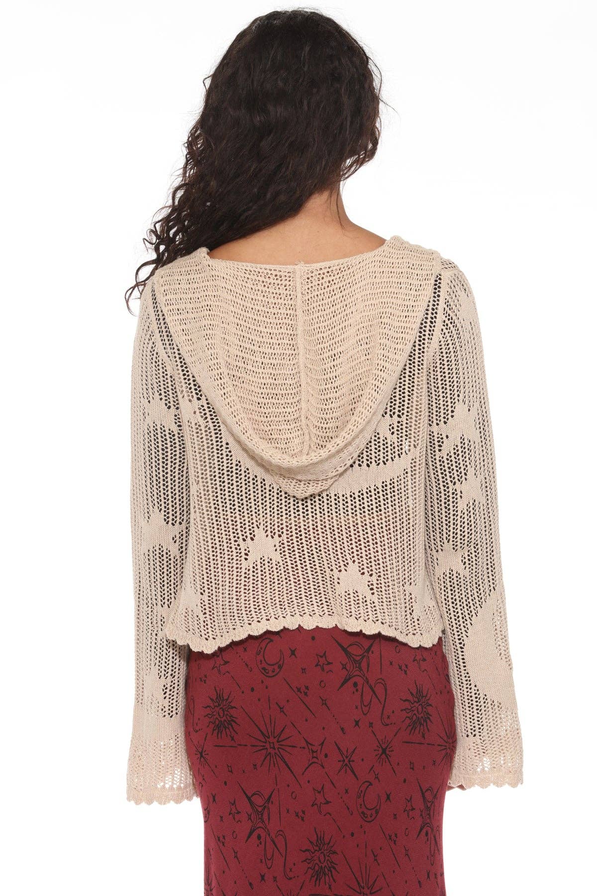 Lakhays Collection Inc. – Großhandel Hoodie – Damen – Himmlische Lacy Cropped Zip Hoodie11