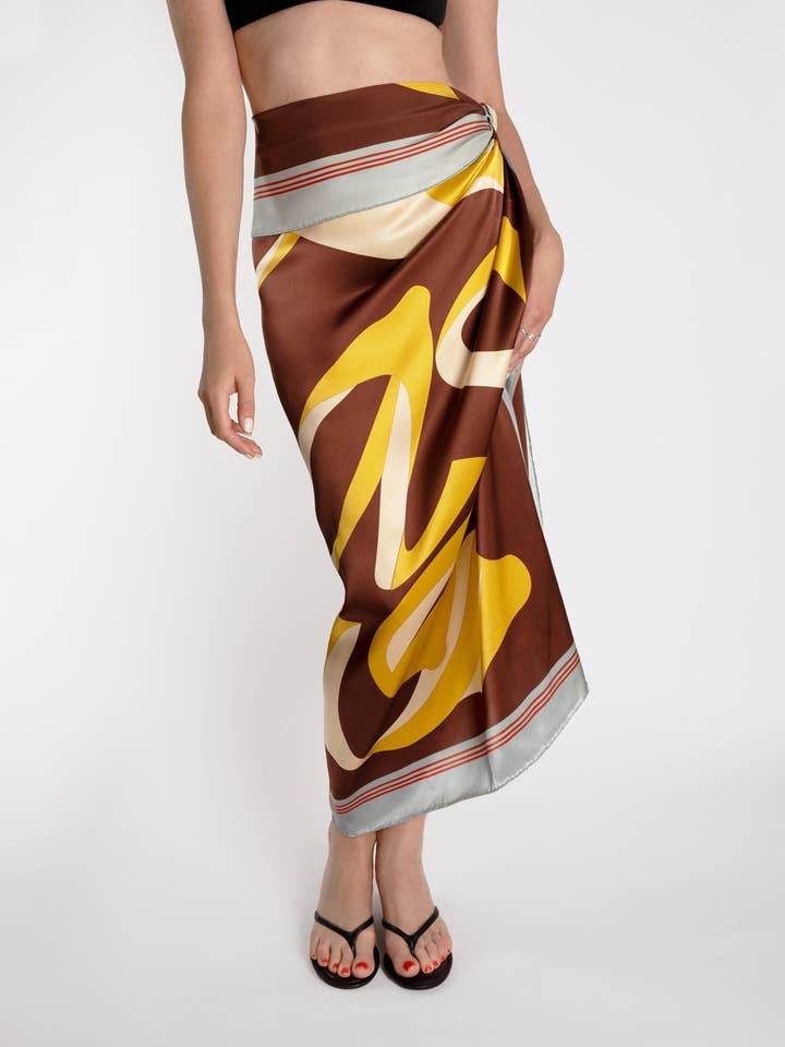 Maxi Foulard en Soie 'Apeel' pour la vente par Alas