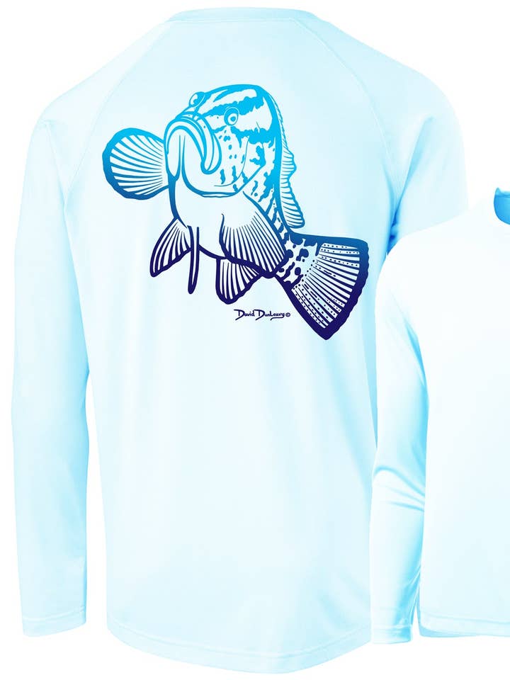 Haut à manches longues Performance Nassau Grouper Deco pour homme pour la vente par David Dunleavy