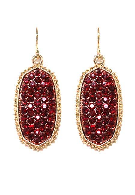 MiMi Wholesale - Wholesale Dangle Earrings - VE1550 Pave Rhinestone Oval Hexagon Drop Earrings6