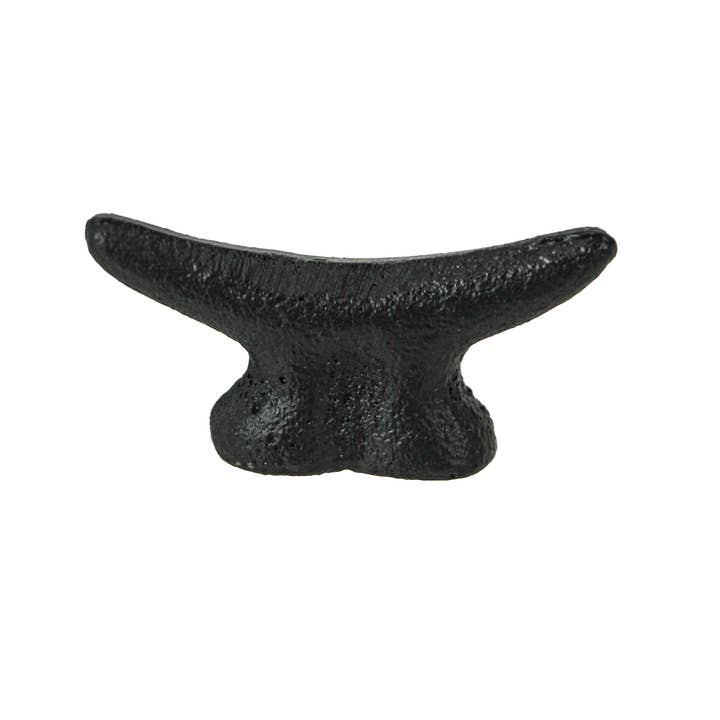 Zeckos - Wholesale Knob/Pull - Cast Iron Black Nautical Cleat Drawer Pulls Set of 6