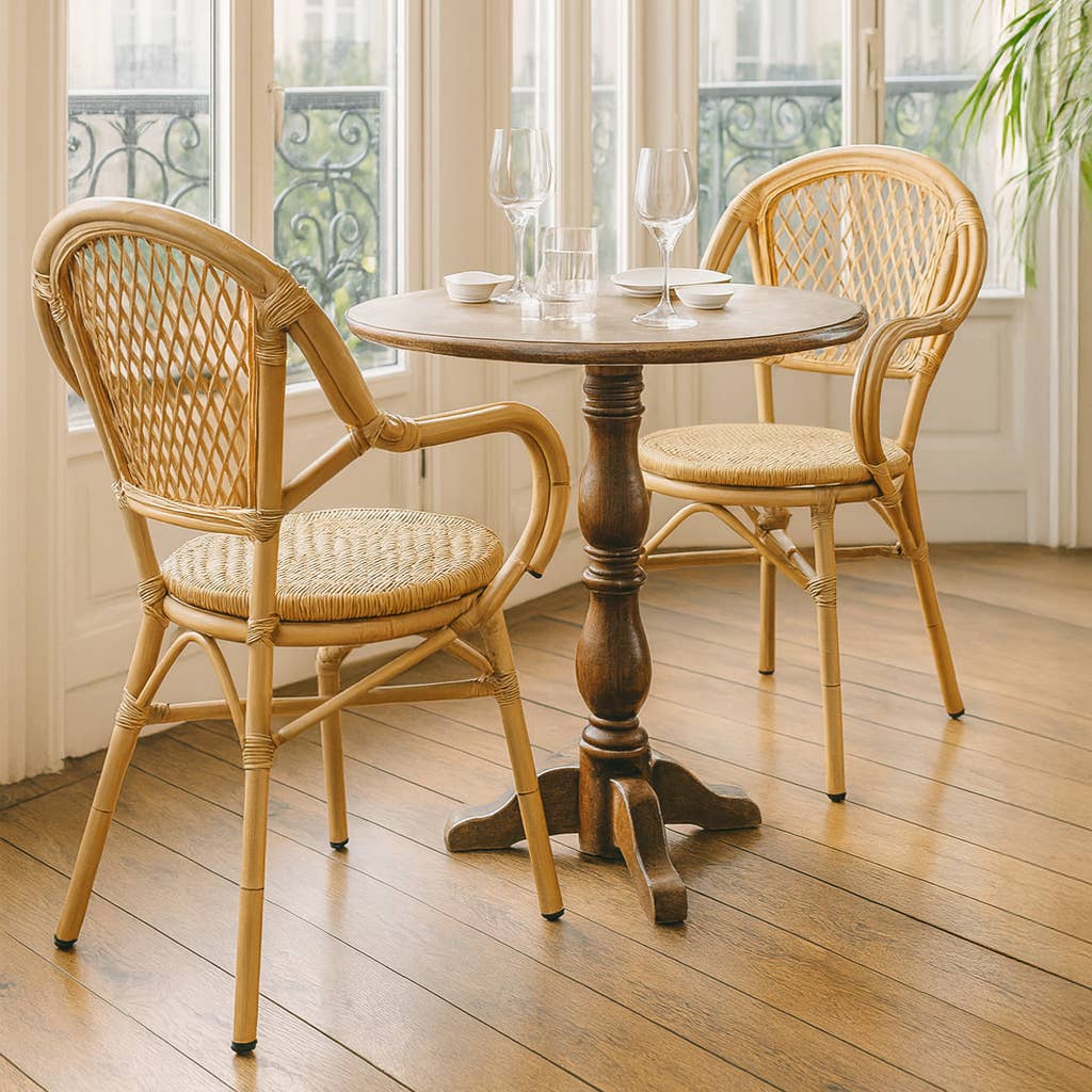 Now's Home - Vendita all'ingrosso Sedie - SET 2 SEDIE DA TAVOLO IN RATTAN SINTETICO NATURALE CAPRI1