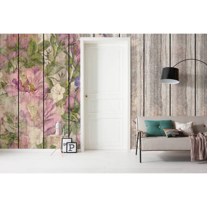 Fleece fototapet - vintage rose - størrelse 500 x 250 cm for engroshandel hos Komar Products GmbH & Co. KG