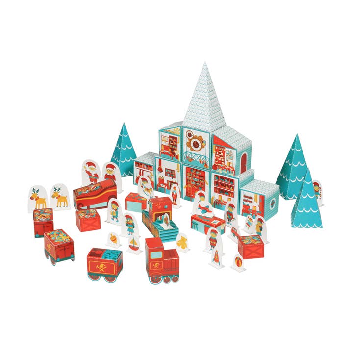 pukaca - Wholesale Advent Calendar - Santa’s Toy Factory Advent Calendar - Christmas Toy & Gift