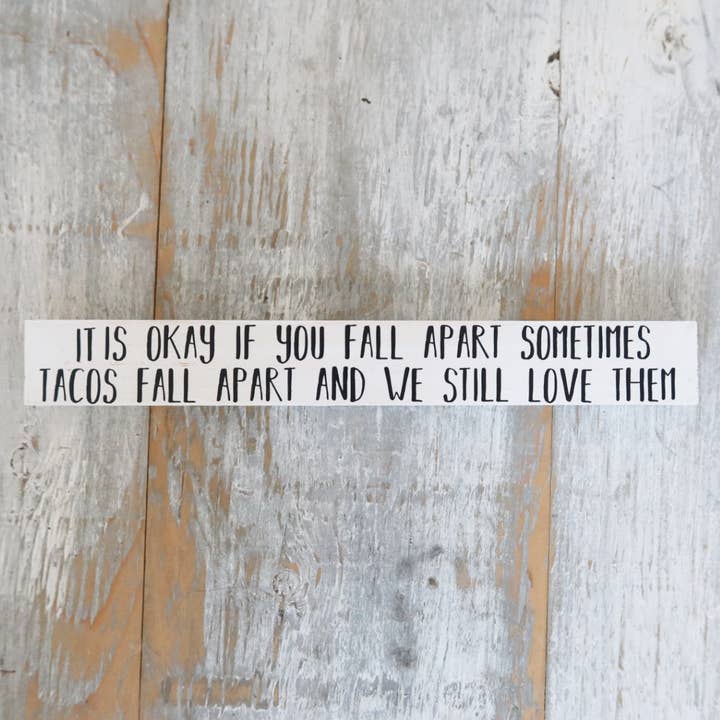 Es ist okay, wenn du auseinanderfällst, Poetry Home Decor Stick für den Großhandel von Surf Beni