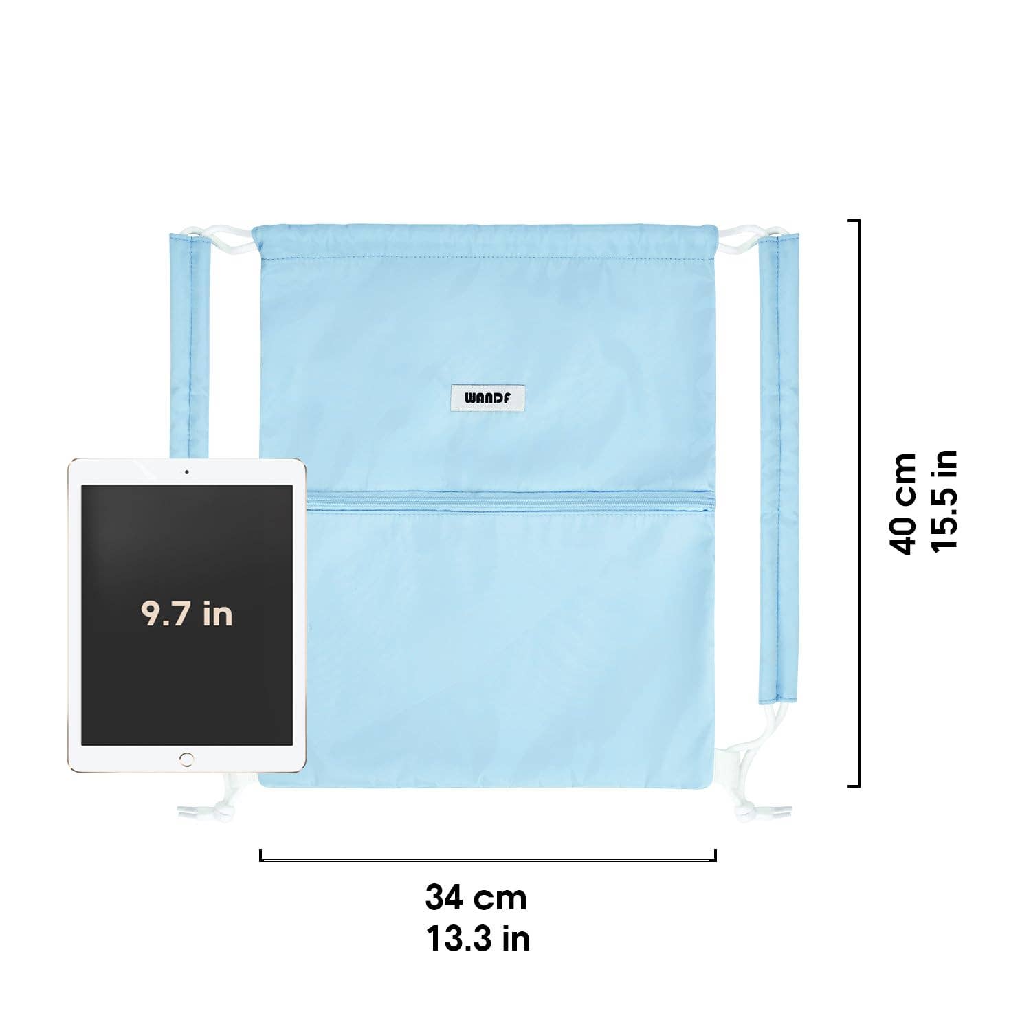 wandf - Wholesale Tas met trekkoord - Uniseks - Sportieve rugzak met trekkoord en dubbele schouderpads61