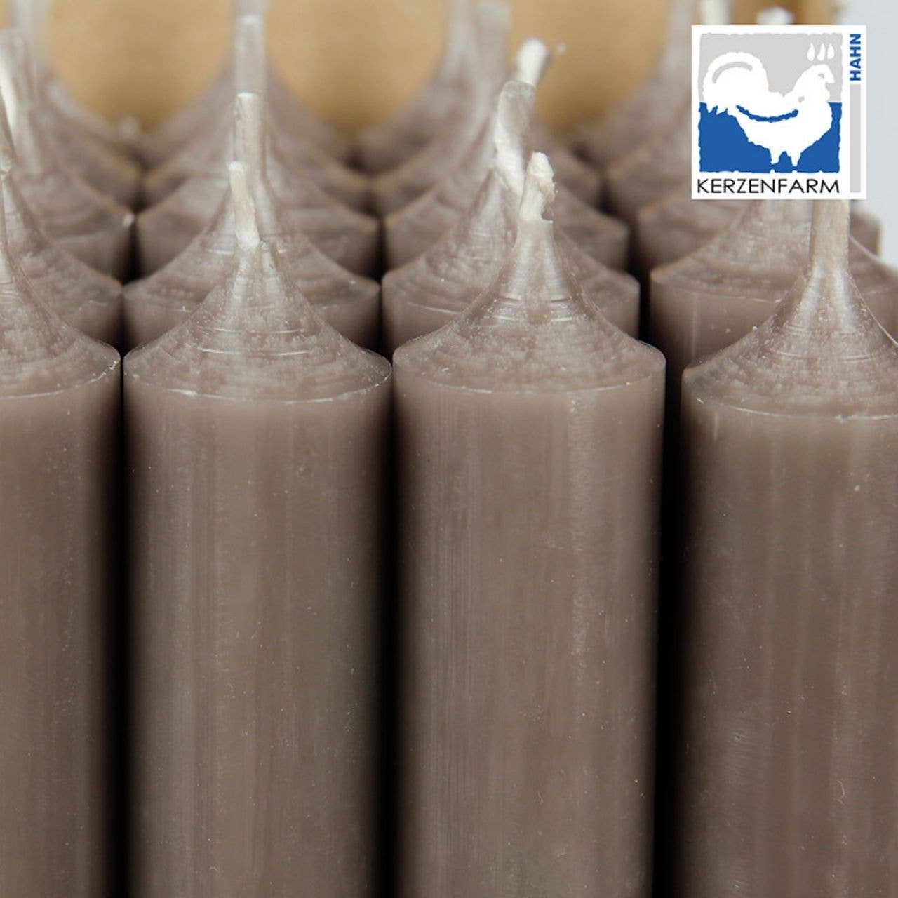 Wurm - Wholesale Tapered Candle/Candlestick - Taper candle mud solid-colored Ø 2x18 cm burning time approx. 8 hours.1