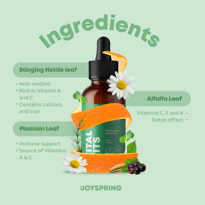 JoySpring - Wholesale Oral Supplement/Vitamin - Toddler Multivitamin Liquid Drops, Daily Vitamin Formula