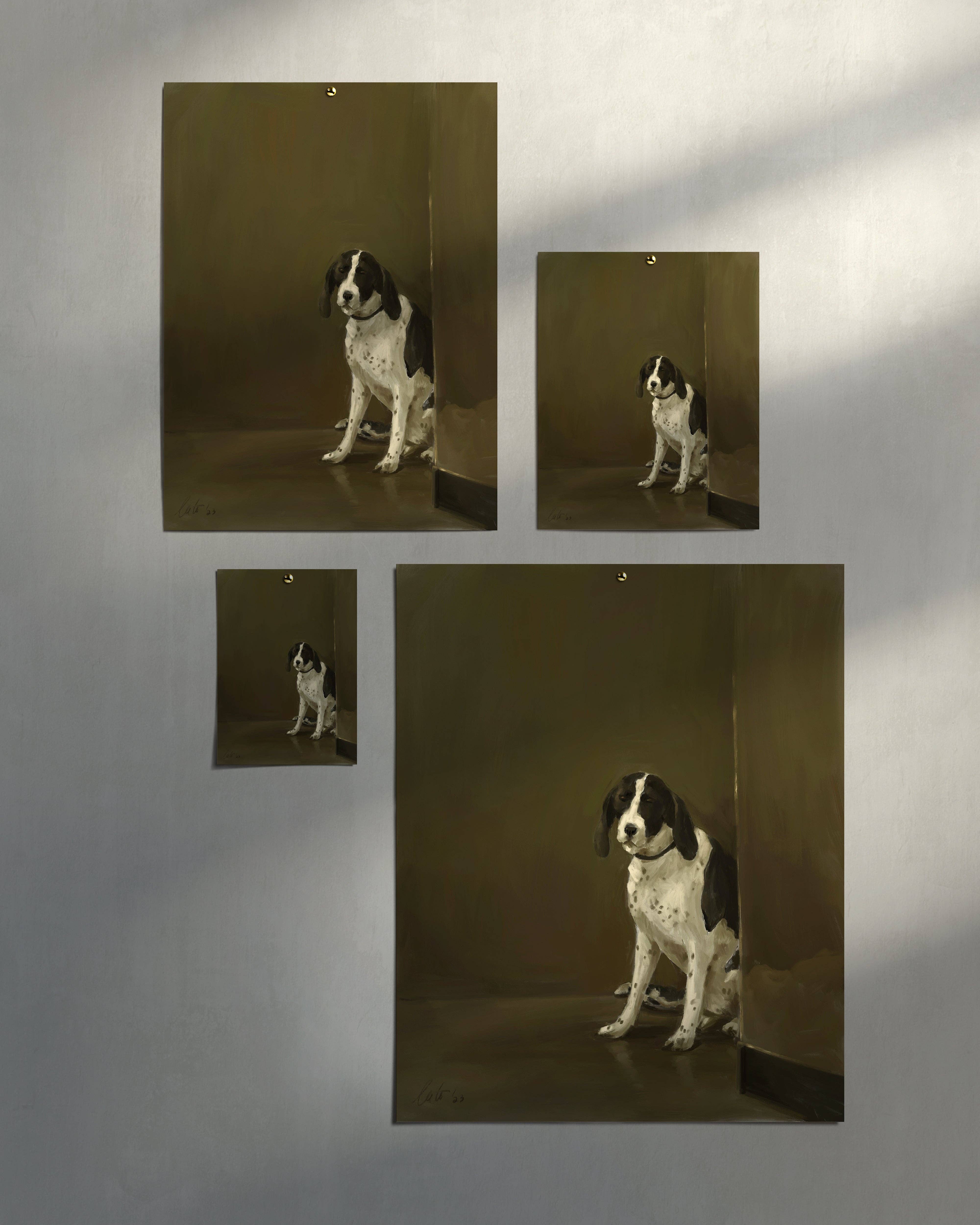 The Ugly Cat Studio - Wholesale Art Print - Milanese Restaurant Dog Art Print25