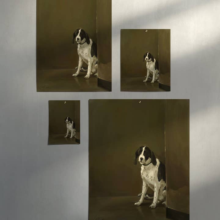 The Ugly Cat Studio - Wholesale Art Print - Milanese Restaurant Dog Art Print25