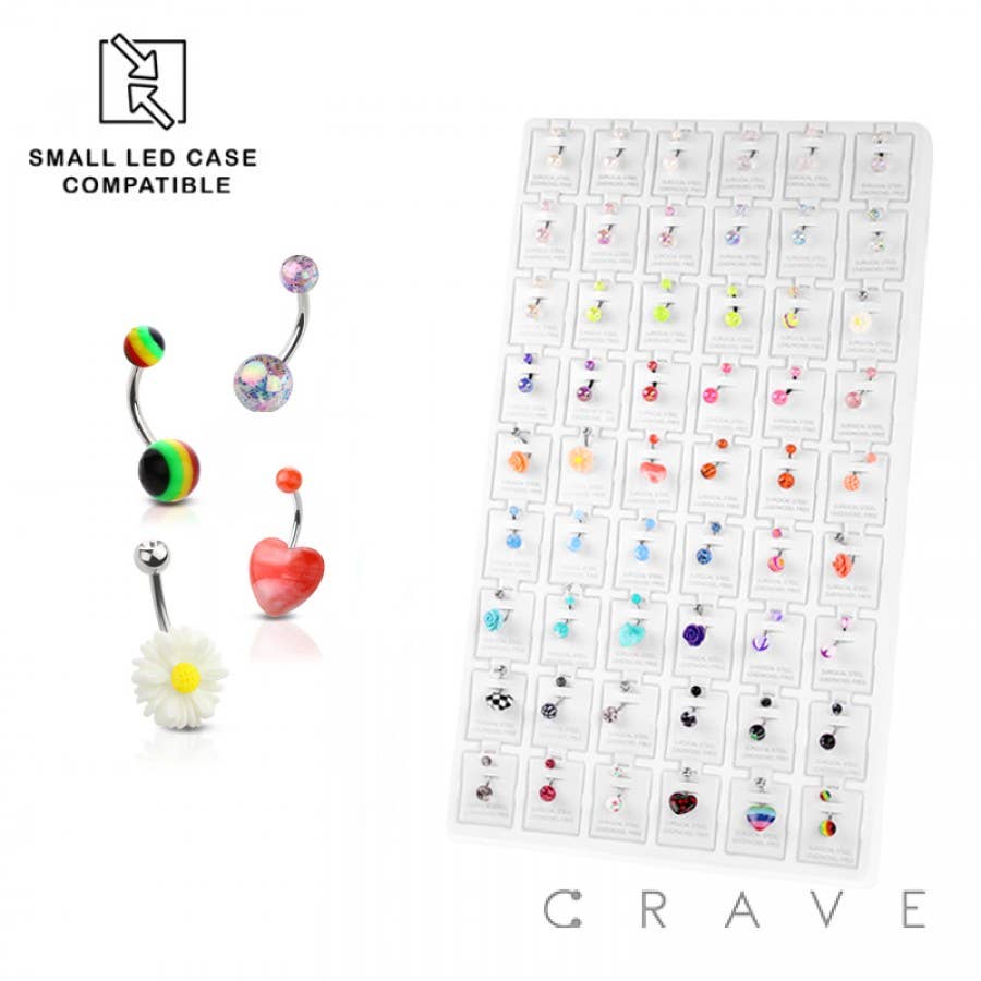 CRAVE – wholesale Jewellery stand & display – 54 PCS OR 72 PCS OF ASSORTED BODY JEWELRY TRAY3