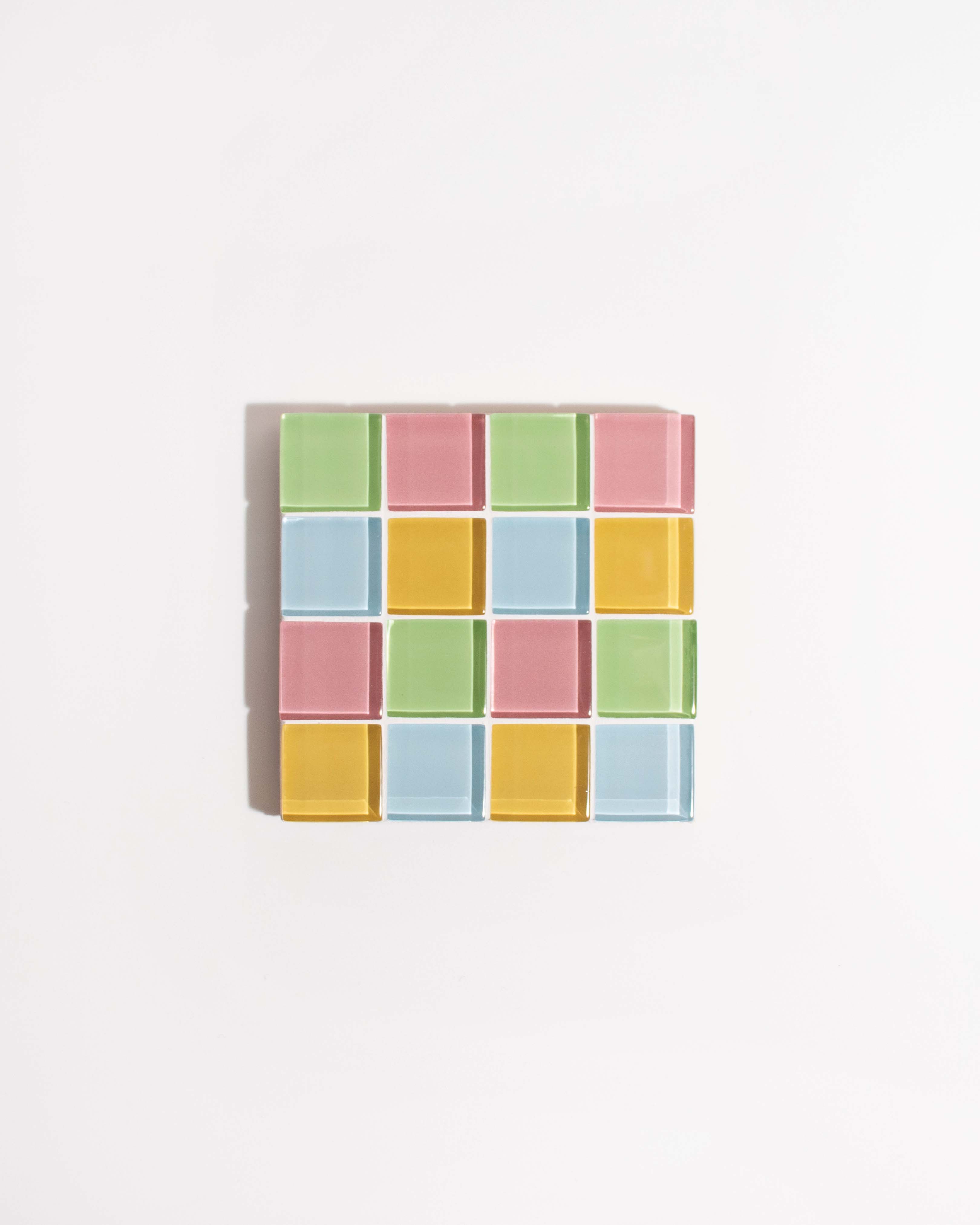 Subtle Art Studios - Wholesale Coasters - GLASS TILE COASTER - The Spring Sprinkles