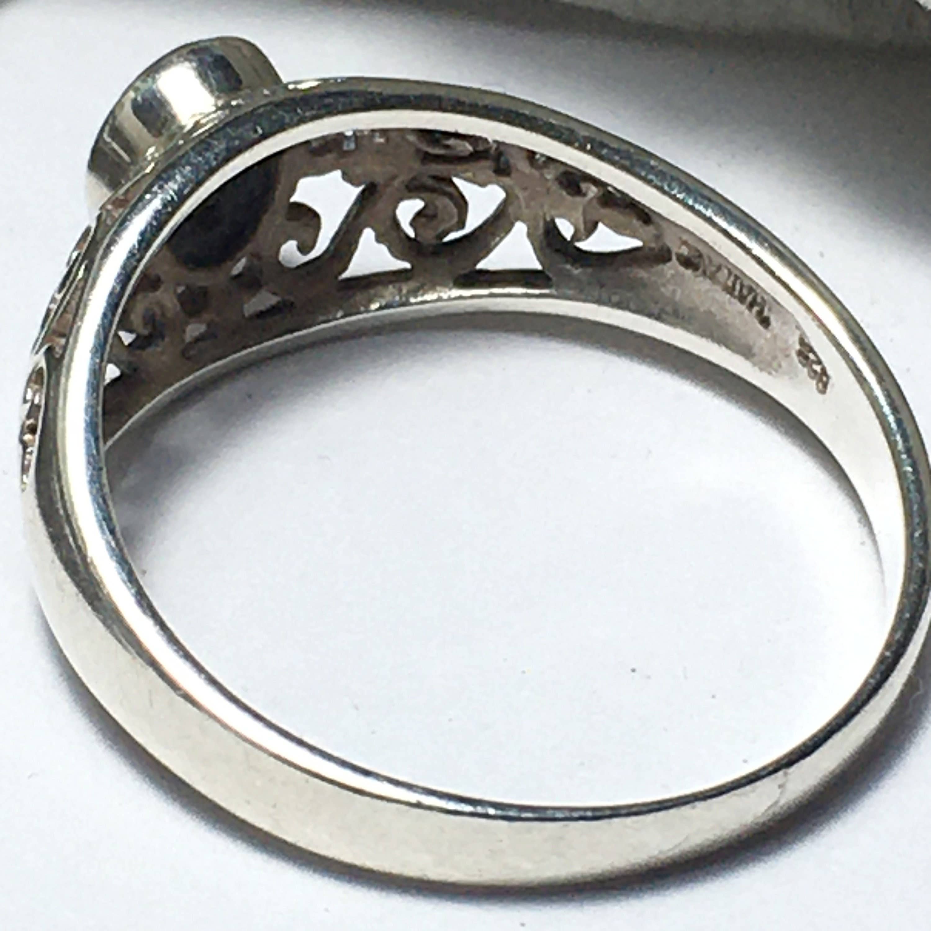 Wildheart Crystals - Wholesale Cocktail/Statement Ring - Onyx Sterling Silver Ring (Size 9)3