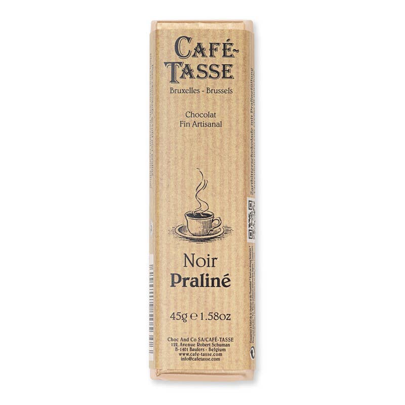 Café-Tasse - Vendita all'ingrosso Cioccolato - Noir Praliné (stecco, confezione da 15)1