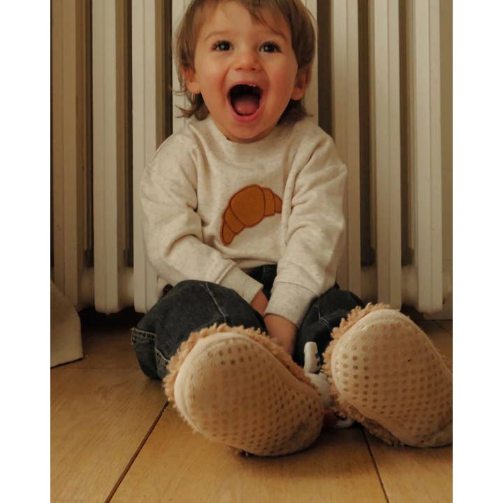 Broderad Bebiströja - Croissant för wholesale av Juste un t-shirt