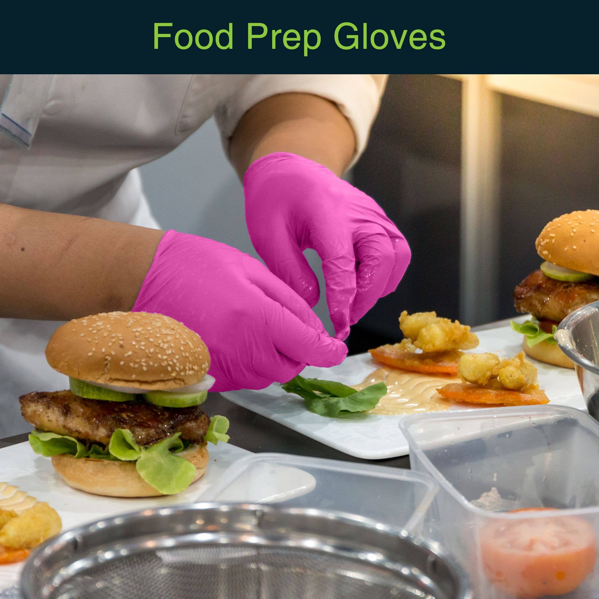 ShopHomeMed – wholesale Handskar - Unisex – FifthPulse nitrilhandskar för undersökning - fuchsia - ask med 50 - small2