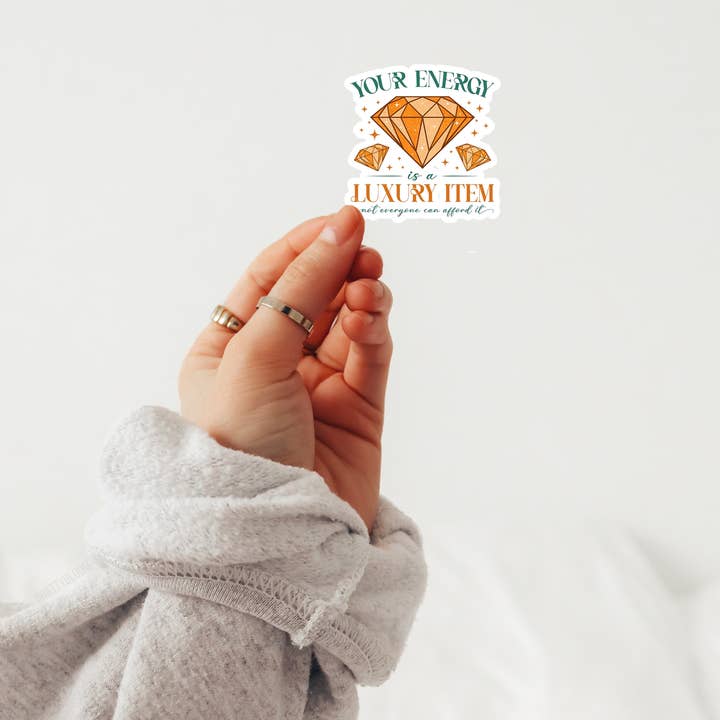 Showgirl Sticker | Energy is Luxury | Diamond | Taylor for wholesale by brattybloom