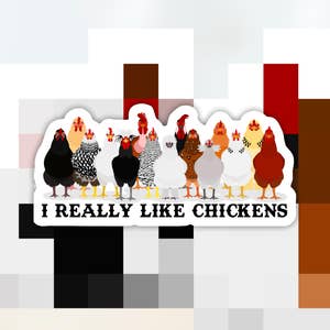 Emotional Support Nuggets Chicken Nugget Funny Vinyl Sticker 3