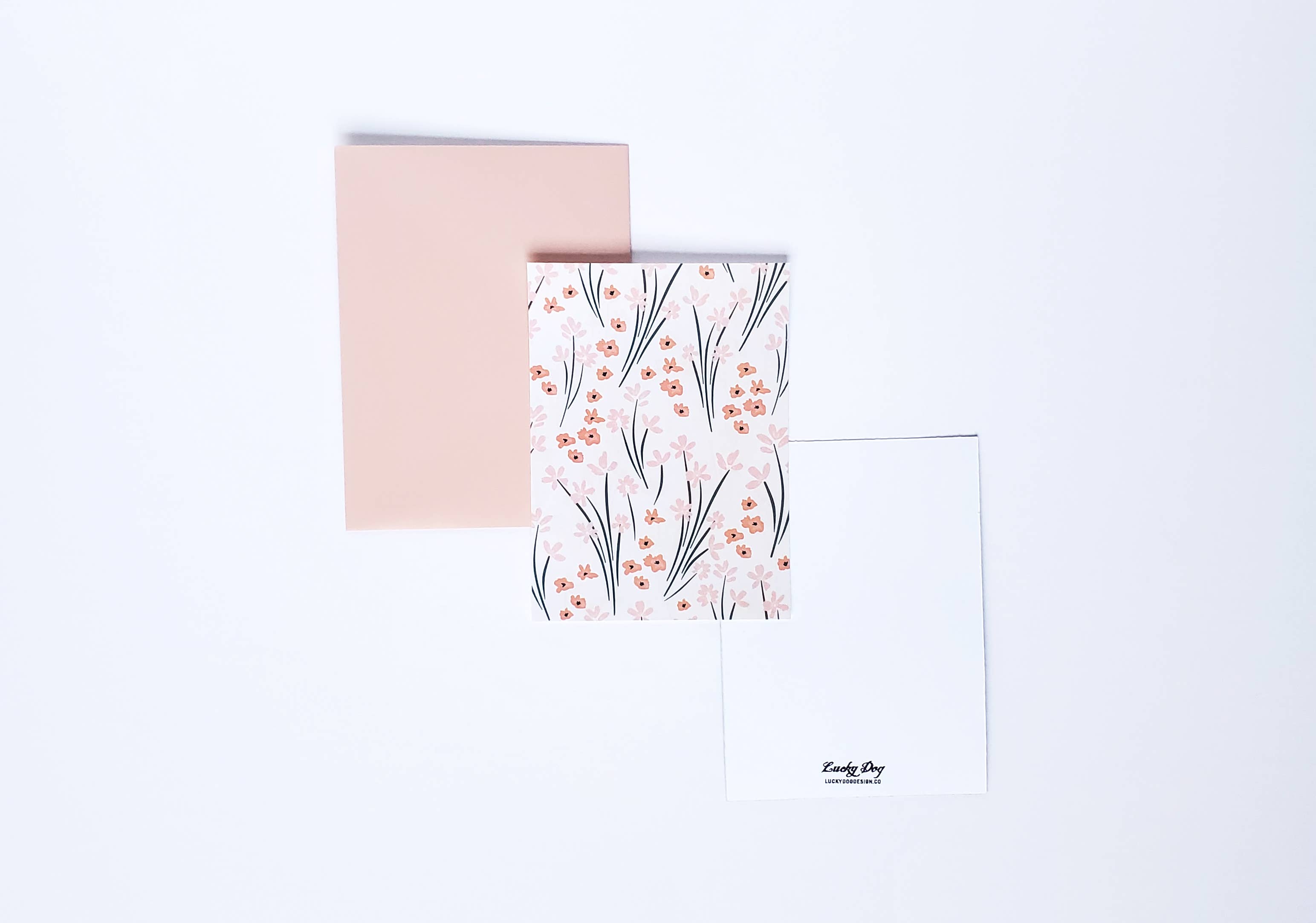 Lucky Dog Design Co. - Wholesale Briefpapier/indexkaartenset - Flower Power Mini-kaartenset (set van 10)2