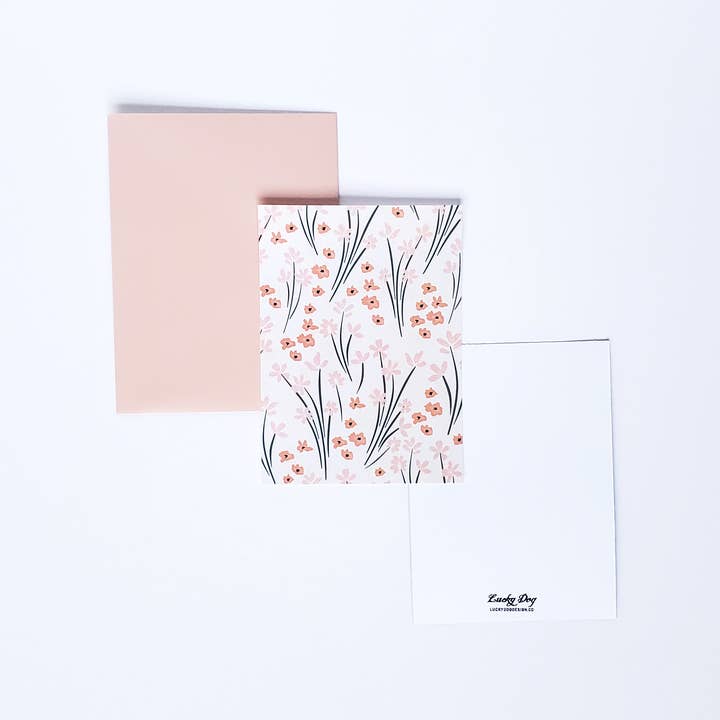 Lucky Dog Design Co. - Wholesale Stationery/Notecard Set - Flower Power Mini Card Set (Set of 10)2