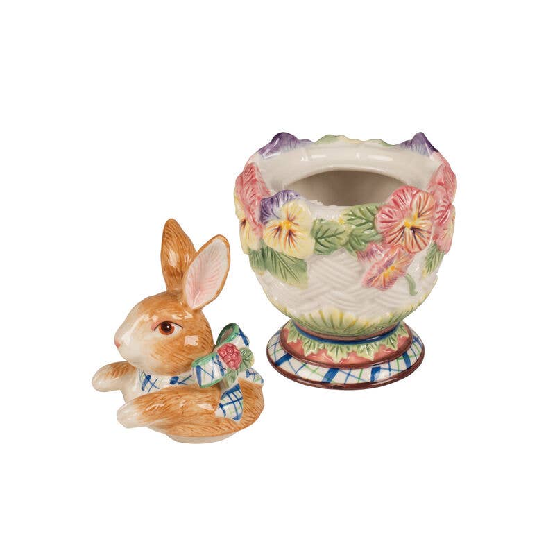 Fitz and Floyd® Mikasa® Pfaltzgraff® - Wholesale Tea Set - Fitz & Floyd Halcyon Rabbit Sugar/Creamer Set Brown Bx Pkg2