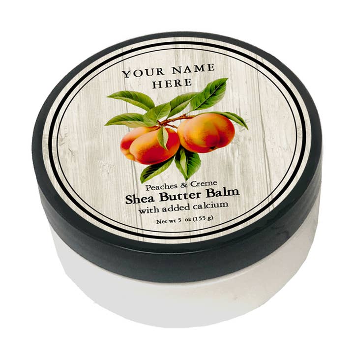 Customizable Farm Market Peaches & Creme Shea Butter 5 oz for wholesale by Kiss Me in the Garden