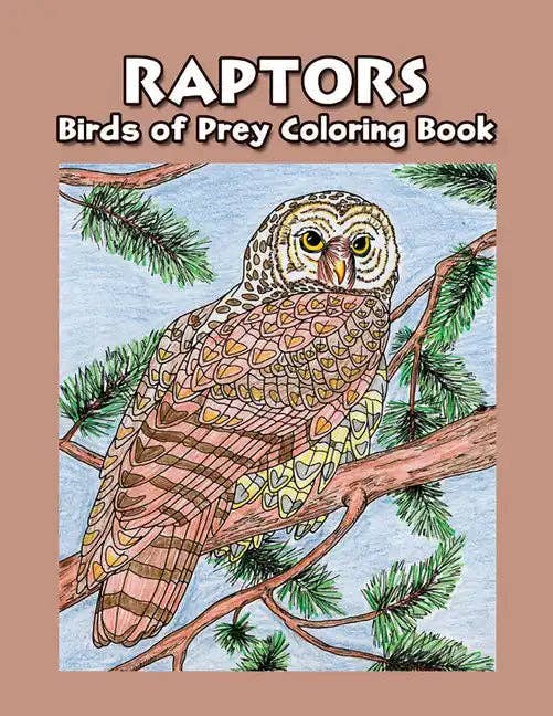 Books by splitShops - Wholesale Book - Kids - Raptors - Birds of Prey Coloring Book - Paperback