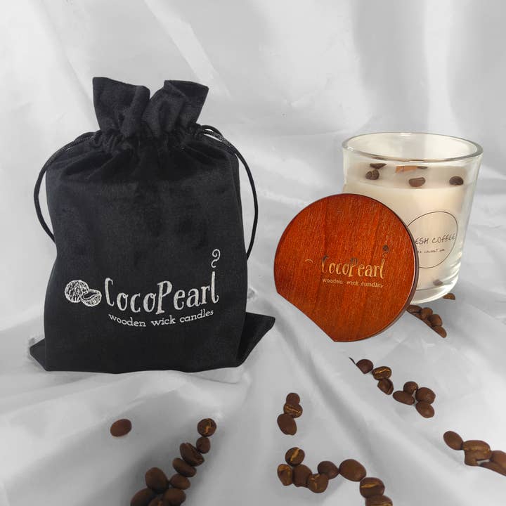 CocoPearl Candles - Wholesale Jar/filled candle - Fresh Coffee | Twin SET2