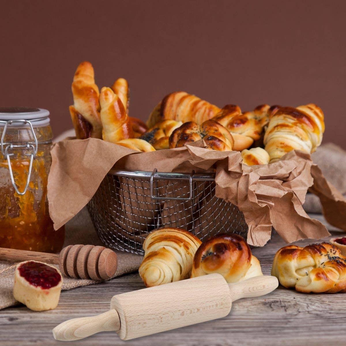 Zenker - Wholesale Deegroller - Zenker mini houten deegroller van 23 cm1