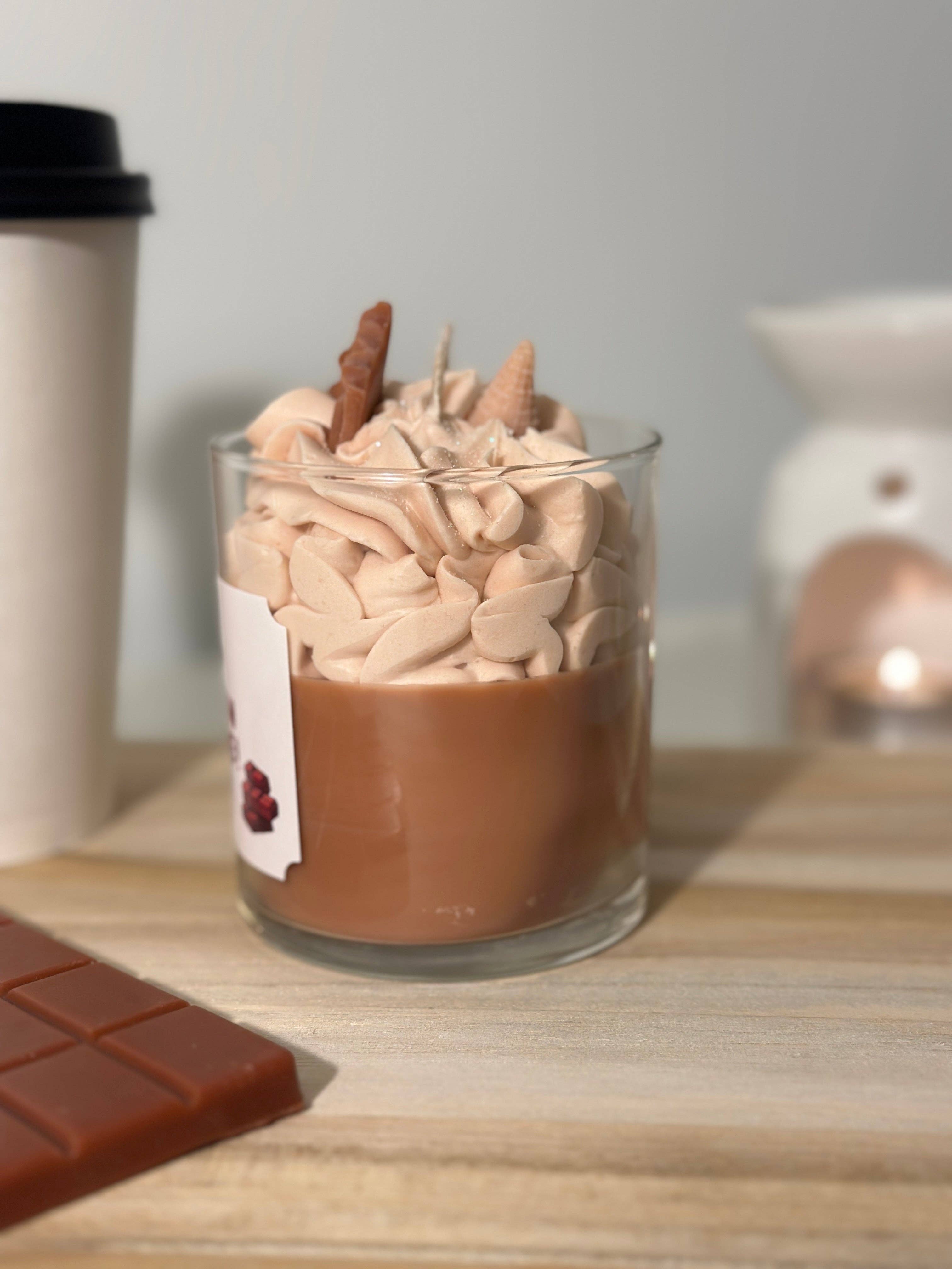 Sugar Candle - Wholesale Jar/Filled Candle - Whipped Cream Milk Chocolate Candle – Dessert Candle & Gift for Any Occasion5