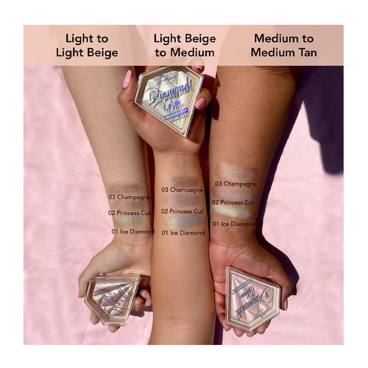 PINEAPPLE Beauty - Wholesale Makeup Highlighter - Italia Deluxe 135-02 Princess Cut Glow Highlighter - 6pc