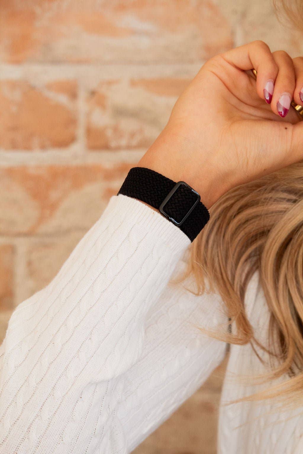 Shop Andi - Wholesale Watch Band/Strap - Unisex - Black Thick Weaved Adjustable Elastic Watch Band1