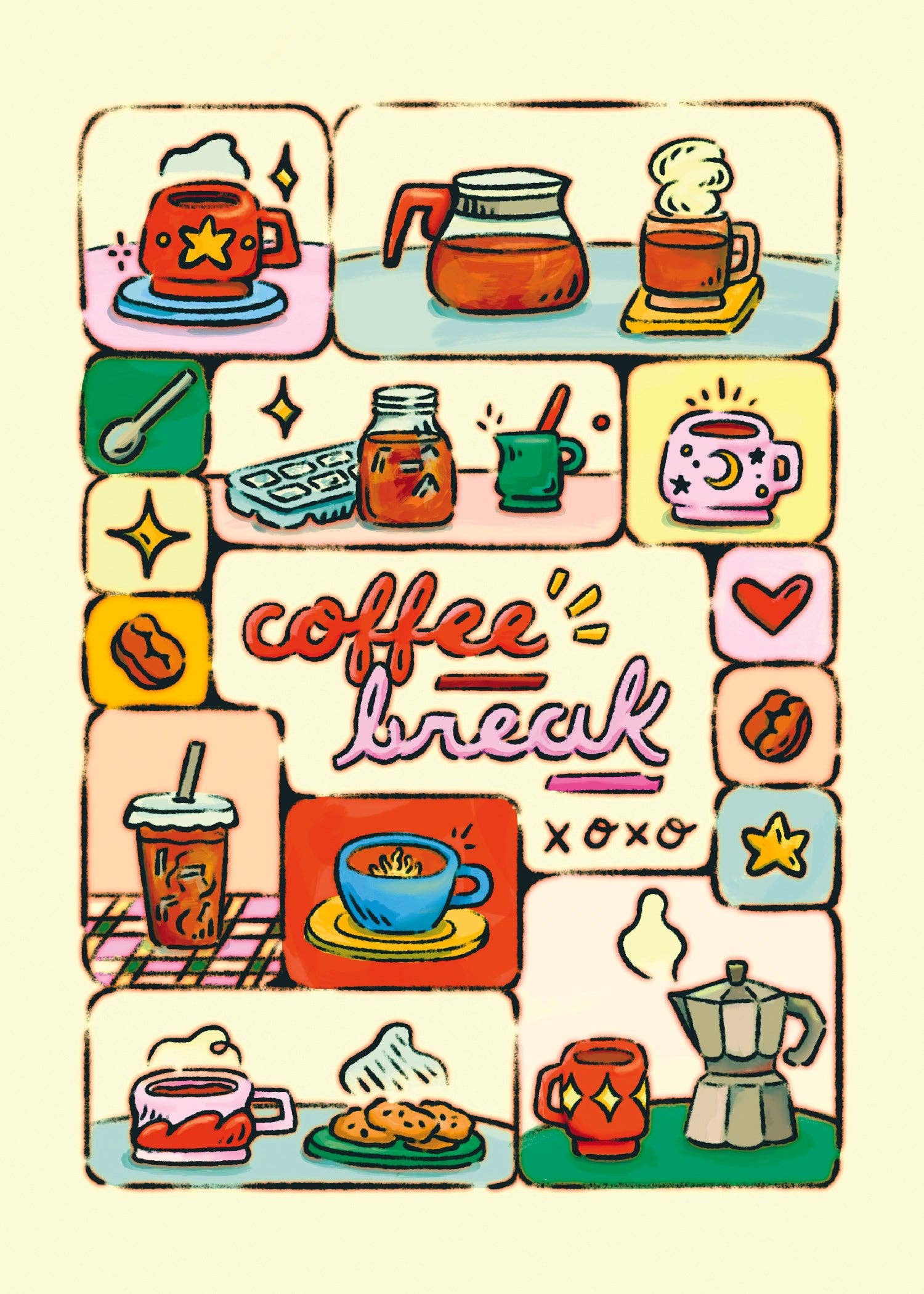 Everyday Antonia Mae - Wholesale Art Print - Coffee Break | 5x7 Print1