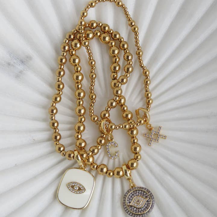 Curated By Suarez - Wholesale Beaded Bracelet - Classic Multi Mixed Beaded Waterproof Non-Tarnish Bracelets12