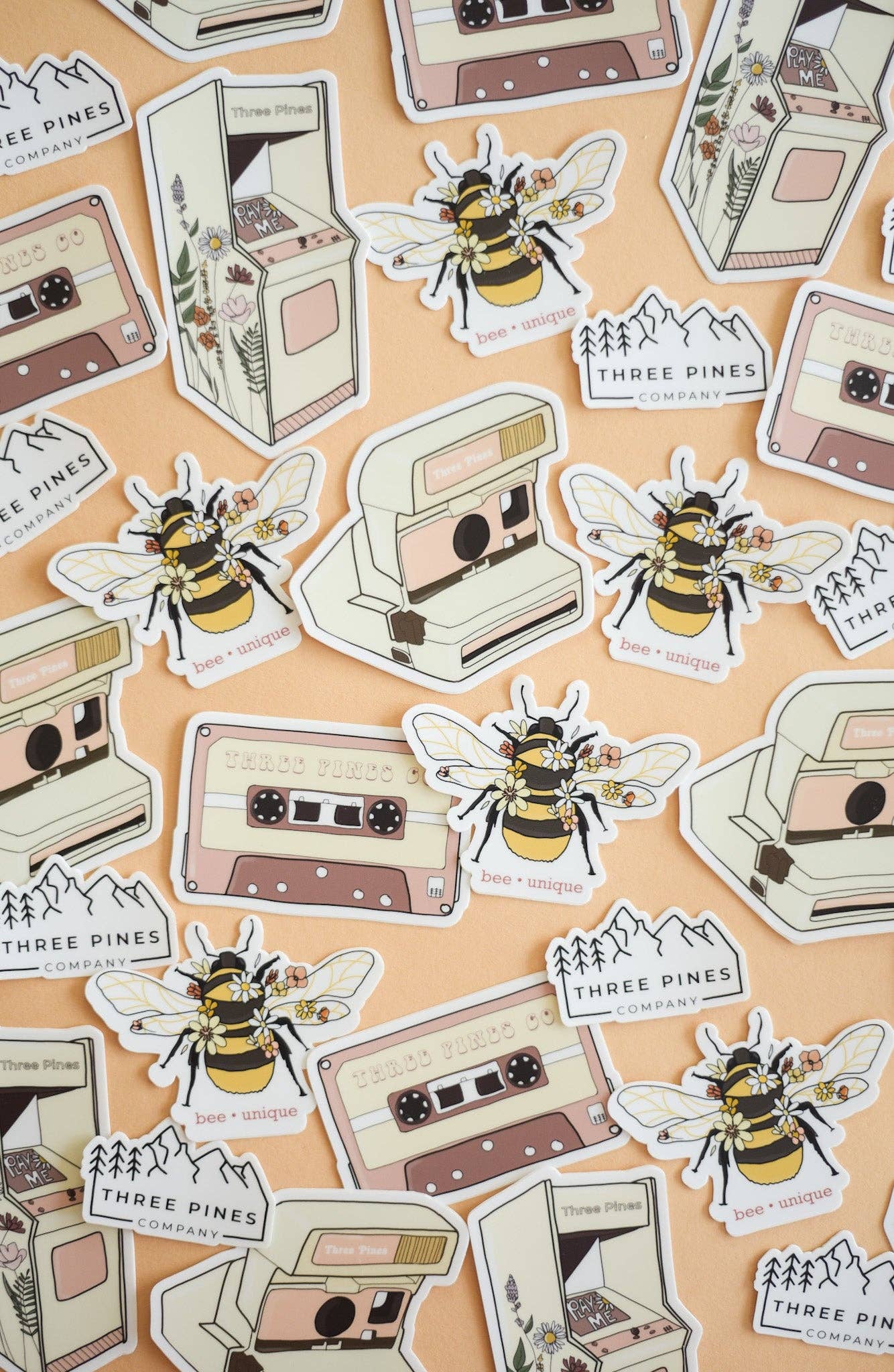 Urban Pines - Wholesale Sticker - Artisan Cassette Vinyl Sticker2