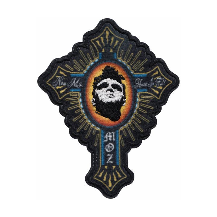 Patch - Morrissey - Portrait On Cross - 4" for wholesale by Square Deal Recordings & Supplies