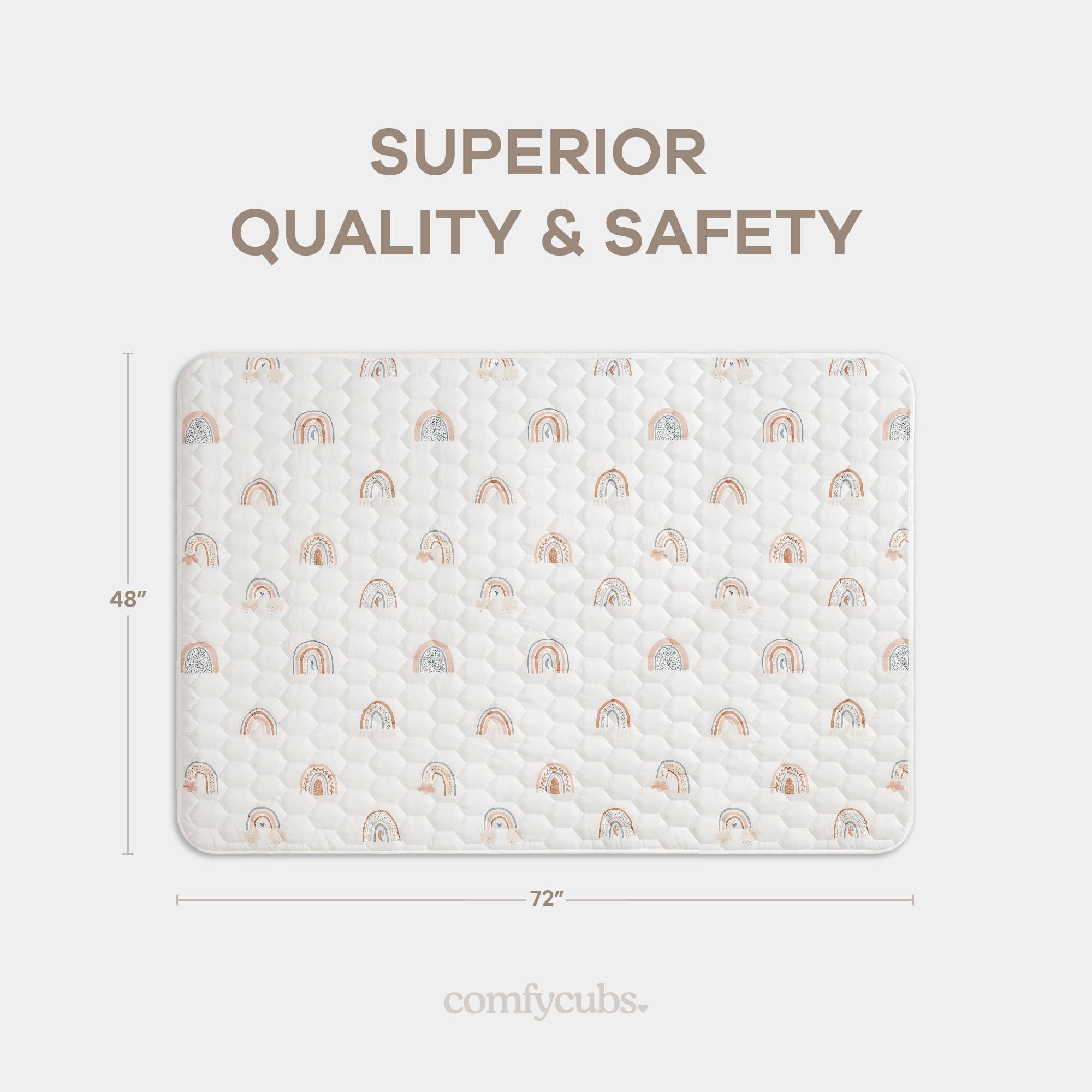 Comfy Cubs - Wholesale Play Mat - Kids & Baby - Premium Play Mat, Quilted Baby Mat for Floor by Comfy Cubs71