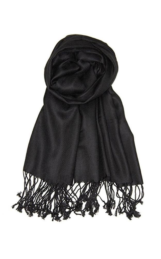 Jasper Trading LLC – Großhandel Schal – Damen – C01 - Einteiler Schwarz Farbe Fashion Pashmina Schal Schal1