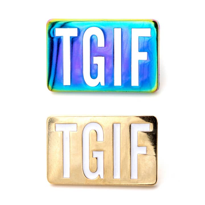 TGIF Stift aus hartem Email für den Großhandel von Leon Römer Illustraties