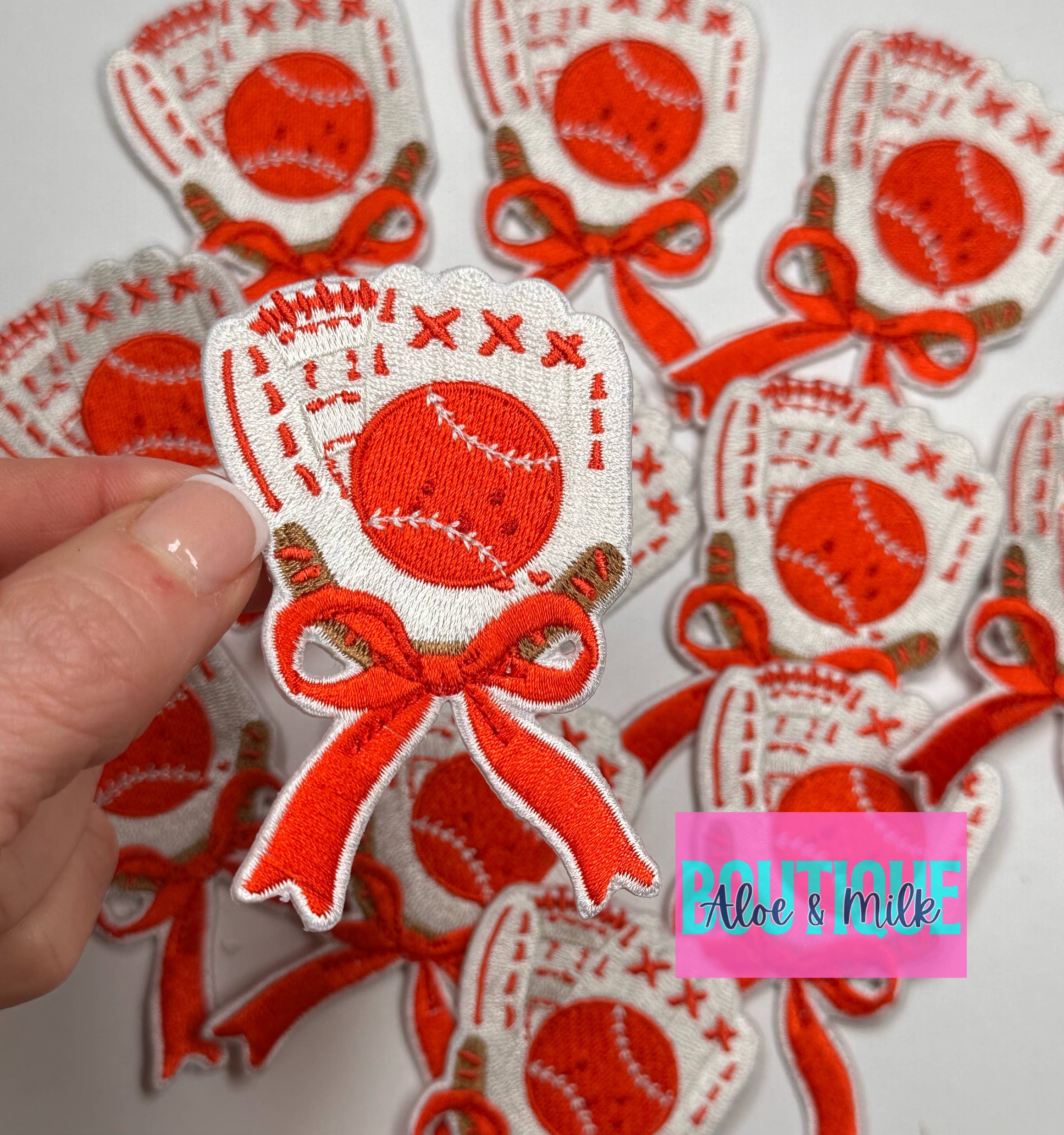 Aloe and Milk Boutique - Wholesale Hat Accessory - Women's - Baseball Glove patch, baseball mom, softball mom9