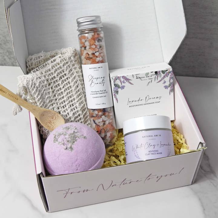 Natural Amor LLC - Wholesale Bath & Body Set - Spa Bath Body Gift Set| Natural Skincare Gift Sets