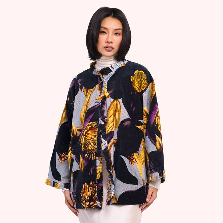 *Pre-Order AW26* Hellebore Velvet Jacket for wholesale by Powder Design inc - US