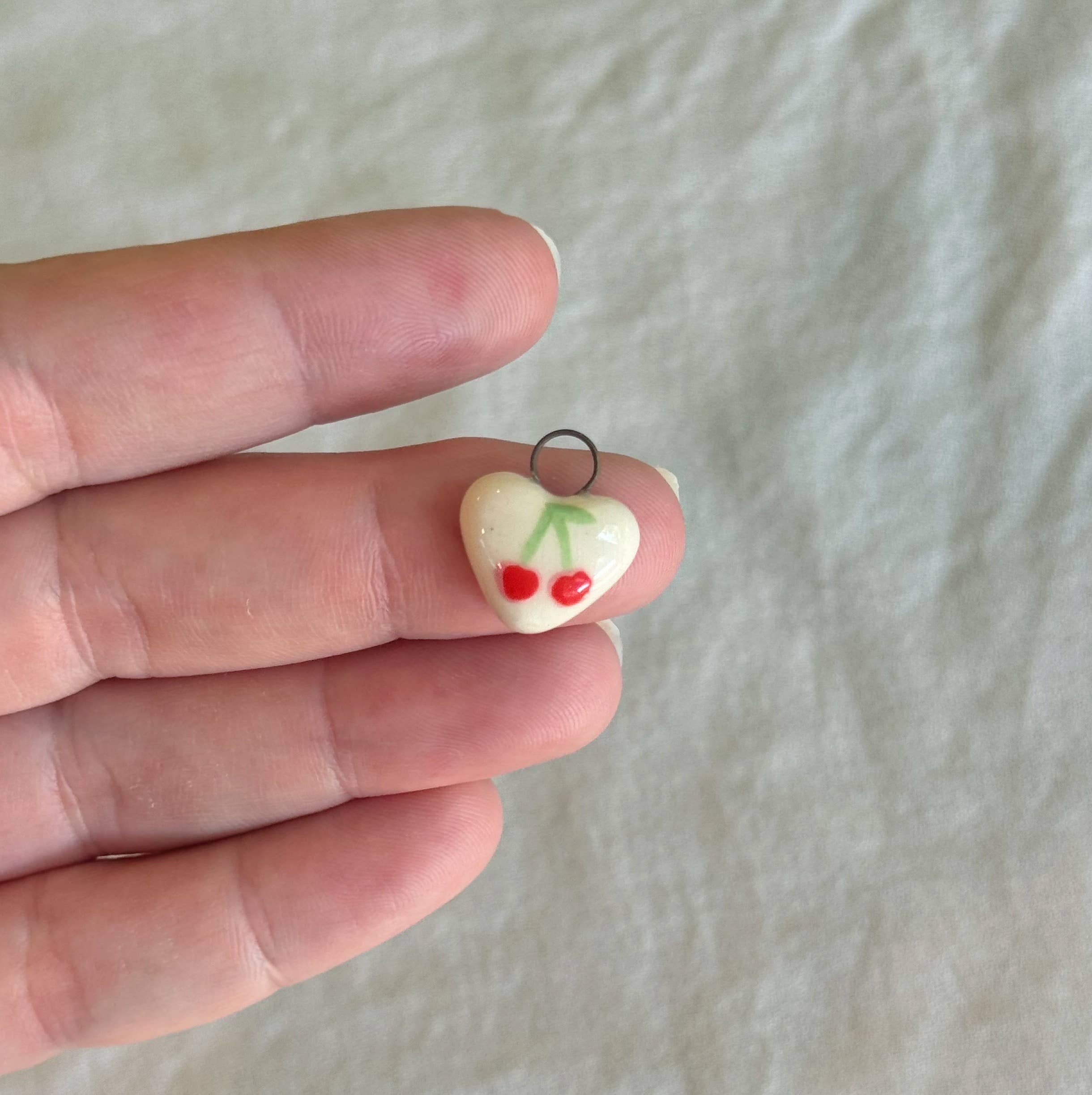 Terra Clay Co. - Wholesale Individual Charm/Pendant - Tiny Fruit Porcelain Charm1