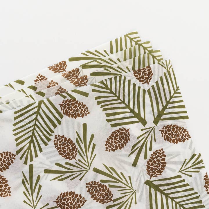 PRETTY FLOURS - Wholesale Tissue Paper - Tissue Paper - Pine & Cone3