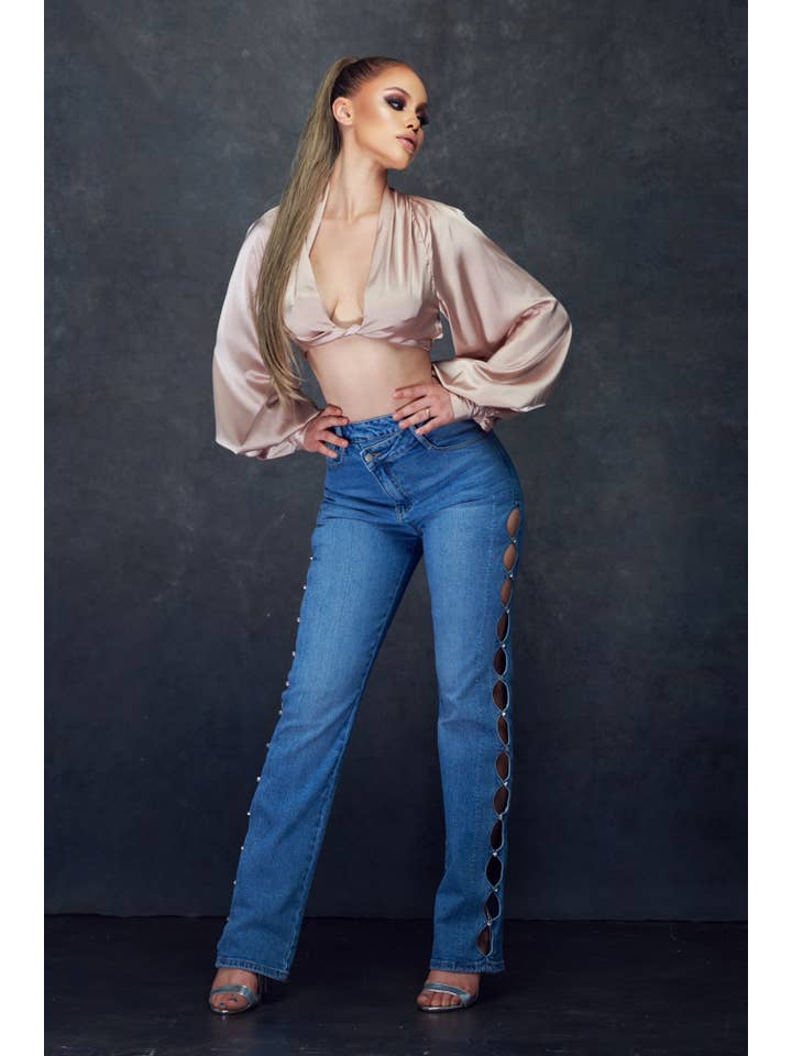 WFFS - Wholesale Blouse – Women’s - Satin Crop Top13